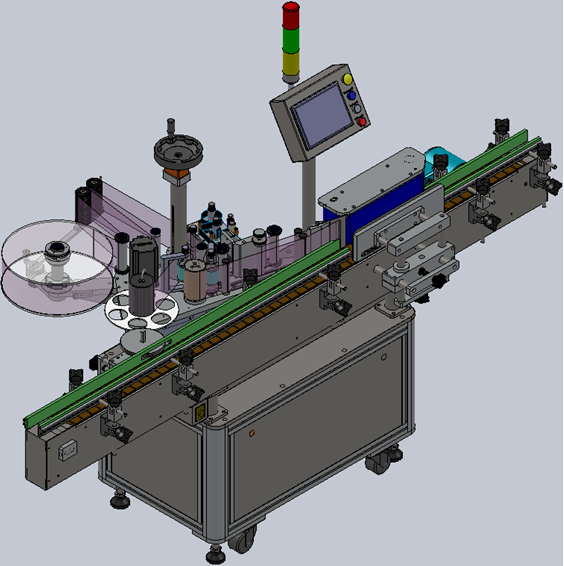 JTB101 vertical roll bottle with round bottle labeling machine