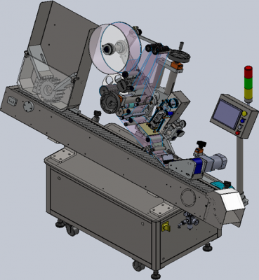 JTB201 horizontal round bottle labeling machine